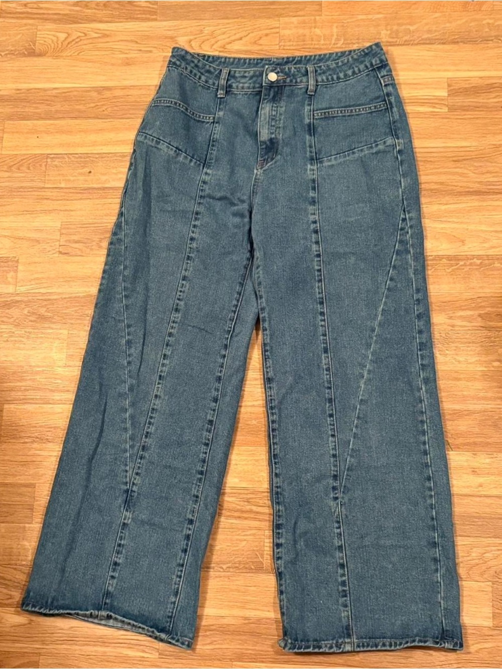 Cider Blue Wide-Leg Jeans - Picture 1 of 5
